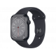 Apple Watch Series 8 GPS, Boîtier en aluminium minuit 45mm avec bracelet sport S/M minuit