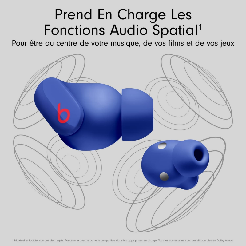 Beats Studio Buds - Écouteurs Totalement sans Fil avec réduction du Bruit - compatibles avec Les appareils Apple et Android - Bleu océan