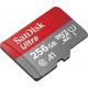 SanDisk Carte mémoire microSDXC Ultra 128 Go + adaptateur SD. Vitesse de lecture jusqu'à 120 Mo/s, classe 10, certifié U1, A1