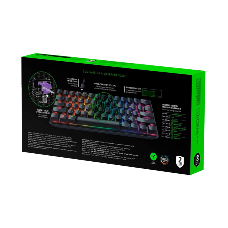 Razer Huntsman Mini Compact Gaming Keyboard-Purple Switch