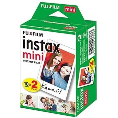 Instax Fujifilm Mini Film Instantané - Blanc 2 x 10 Feuilles (20 Feuilles)