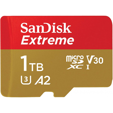 Carte mémoire microSDXC SanDisk Extreme 1 To (A2, classe 10, UHH-I, U3, V30)