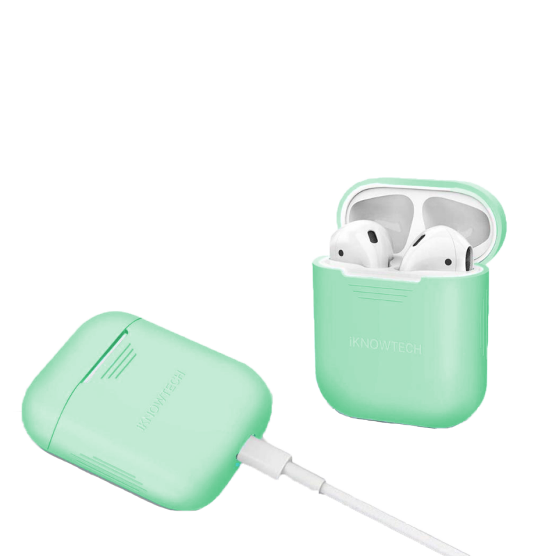 coque en silicone pour Apple AirPods - Coast Green