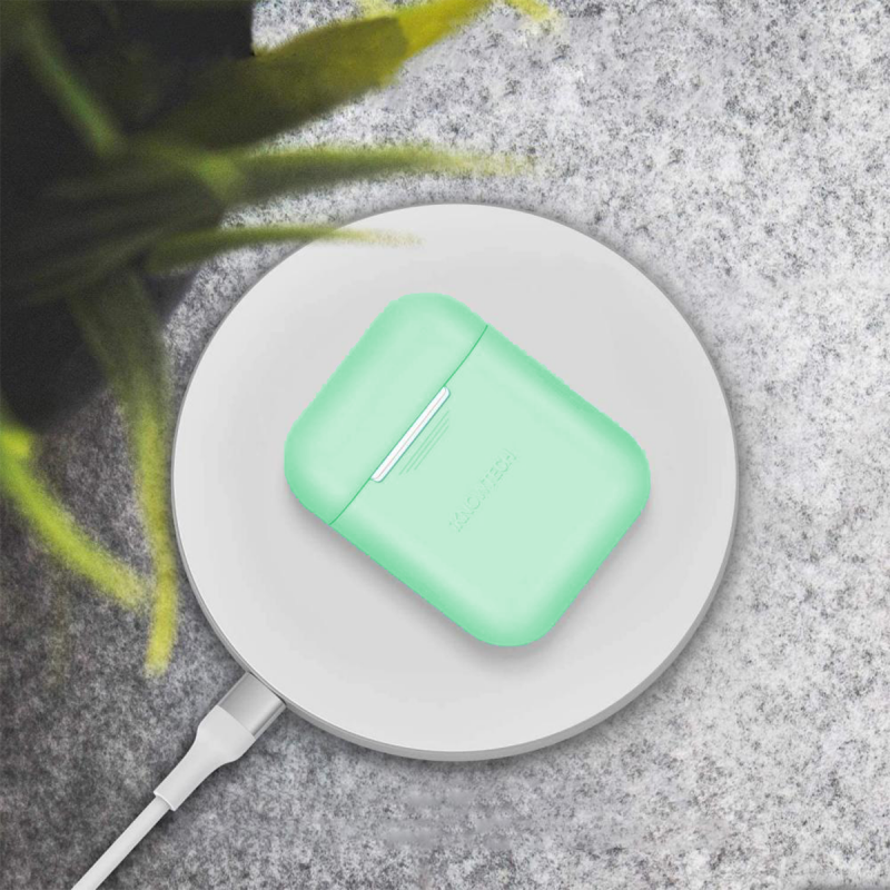 coque en silicone pour Apple AirPods - Coast Green