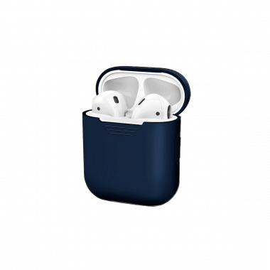 coque en silicone pour Apple AirPods - Bleu Royal