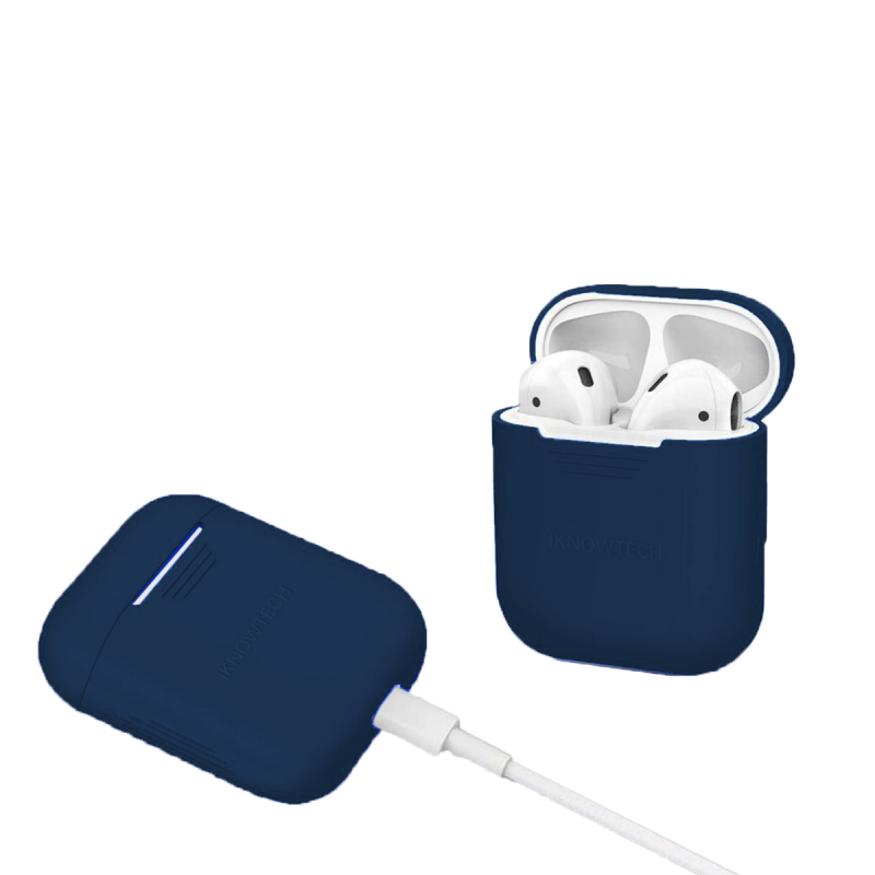 coque en silicone pour Apple AirPods - Bleu Royal