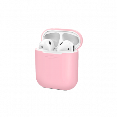 coque en silicone pour Apple AirPods  - Rose