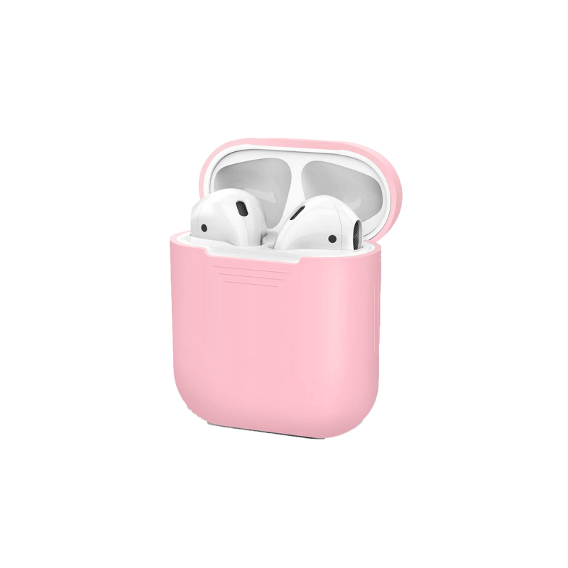 coque en silicone pour Apple AirPods  - Rose